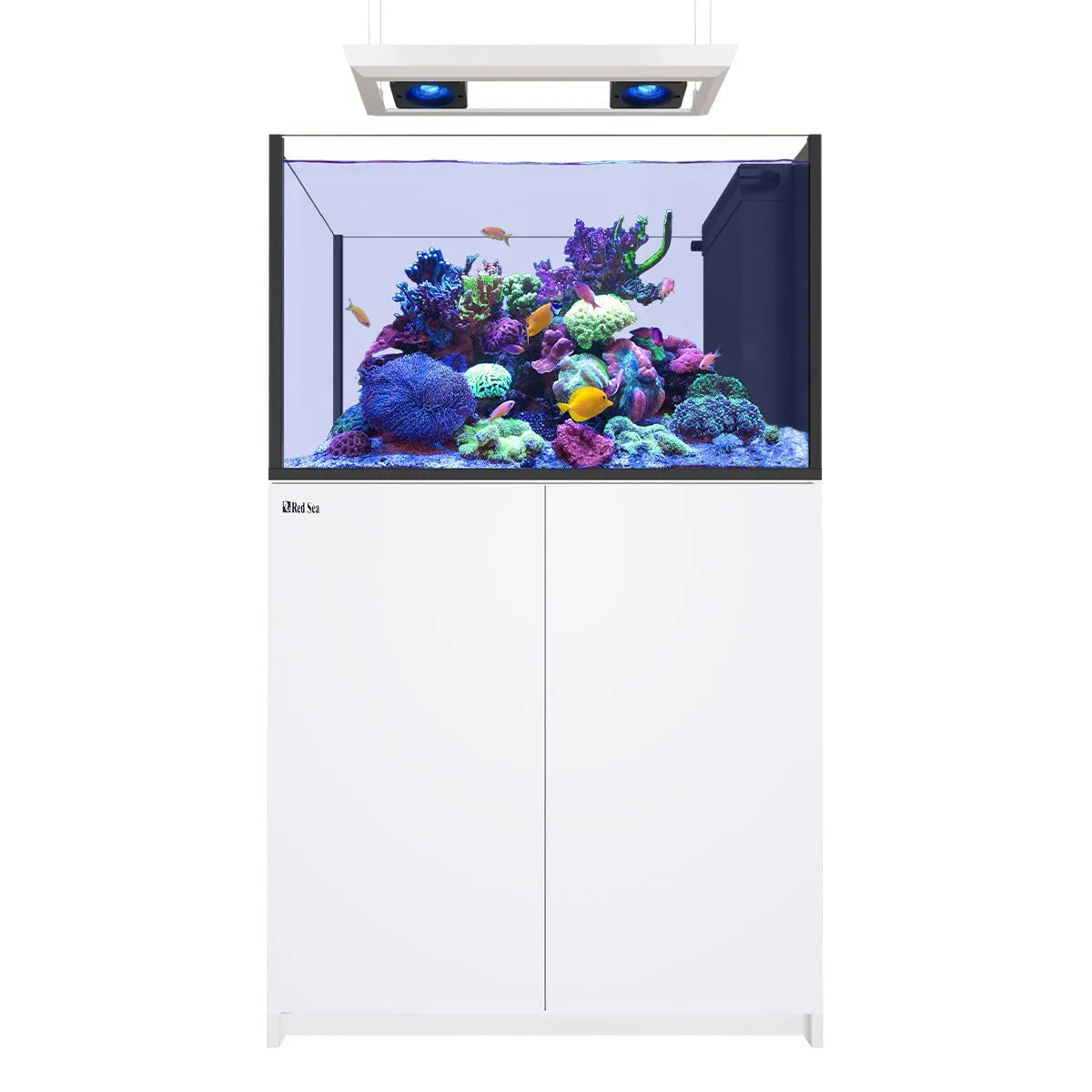 Red Sea REEFER Deluxe Peninsula 350 G3 Aquarium System (73 Gallons) — Includes 2x ReefLED 115